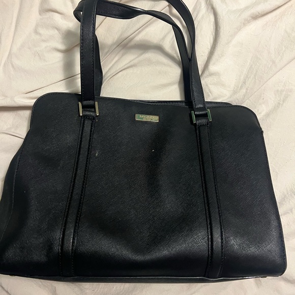 Kate Spade Black Shoulder Bag with Gold Accents - Picture 2 of 9